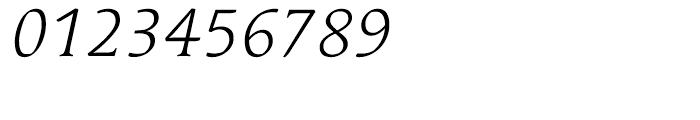 Linotype Syntax Serif Light Italic Font OTHER CHARS