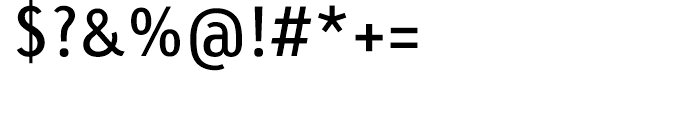 Linotype Tetria Regular Font OTHER CHARS