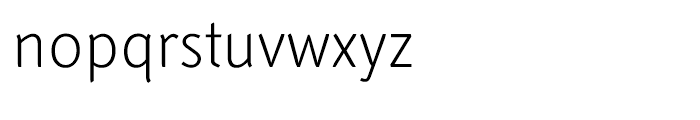 Linotype Textra Light Font LOWERCASE