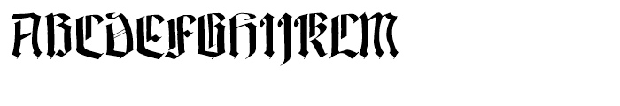Linotype Textur Gotisch DFR Font UPPERCASE