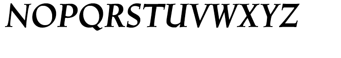 Linotype Trajanus Bold Italic Font UPPERCASE