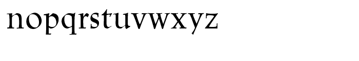 Linotype Trajanus Roman Font LOWERCASE