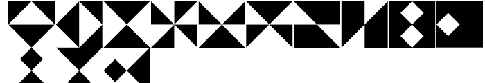 Linotype Triangles Regular Font LOWERCASE