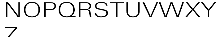 Linotype Univers 340 Extended Light Font UPPERCASE
