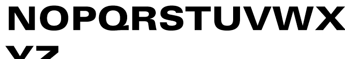 Linotype Univers 740 Extended Heavy Font UPPERCASE