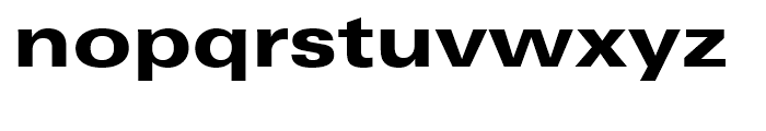 Linotype Univers 740 Extended Heavy Font LOWERCASE