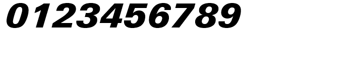 Linotype Univers 831 Basic Black Italic Font OTHER CHARS