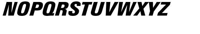 Linotype Univers 921 Condensed Extra Black Italic Font UPPERCASE