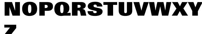 Linotype Univers 930 Basic Extra Black Font UPPERCASE