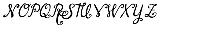 Lirio Slanted Font UPPERCASE