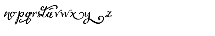 Lirio Slanted Font LOWERCASE