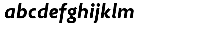 Lisboa Sans Extra Bold Italic Font LOWERCASE