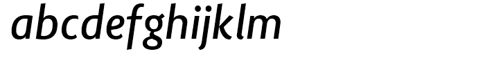Lisboa Sans Medium Italic Font LOWERCASE