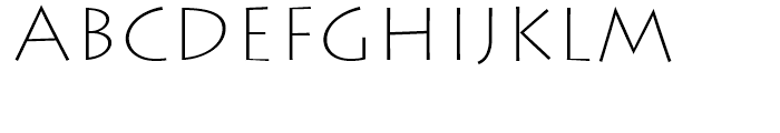 Lithos Extra Light Font UPPERCASE