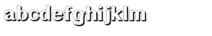 Littler Serifada Shadow Font LOWERCASE