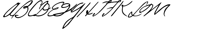 Lizzy Handwriting Regular Font UPPERCASE