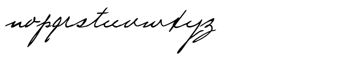 Lizzy Handwriting Regular Font LOWERCASE