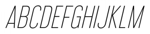 Libel Suit Extra Light Italic Font UPPERCASE