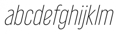 Libel Suit Extra Light Italic Font LOWERCASE