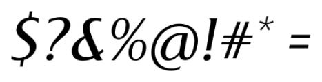 Libran Italic Font OTHER CHARS