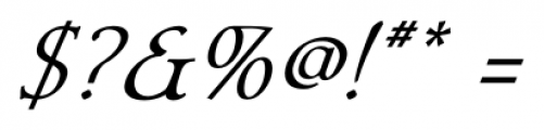 Librum Italic Font OTHER CHARS