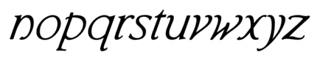 Librum Italic Font LOWERCASE