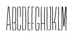 Lichtspielhaus Handmade Thin Font UPPERCASE
