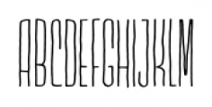 Lichtspielhaus Handmade Thin Font LOWERCASE