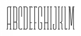 Lichtspielhaus Slab Hairline Font LOWERCASE