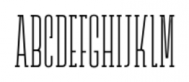 Lichtspielhaus Slab Thin Font UPPERCASE