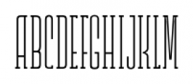 Lichtspielhaus Slab Thin Font LOWERCASE