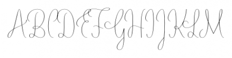LiebeLotte Thin Font UPPERCASE
