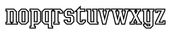 LifeAfterCollegeOutline Regular Font LOWERCASE