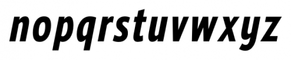 Ligurino Condensed Bold Italic Font LOWERCASE