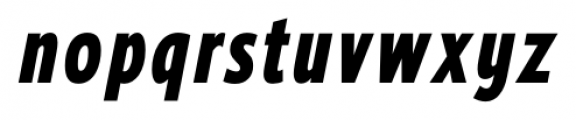 Ligurino Condensed Extra Bold Italic Font LOWERCASE