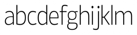 Ligurino Condensed Extra Light Font LOWERCASE