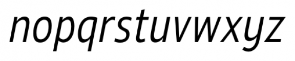 Ligurino Condensed Light Italic Font LOWERCASE