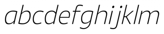 Ligurino Extra Light Italic Font LOWERCASE