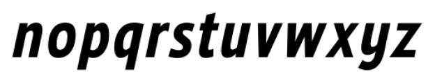 Ligurino SemiCondensed Bold Italic Font LOWERCASE