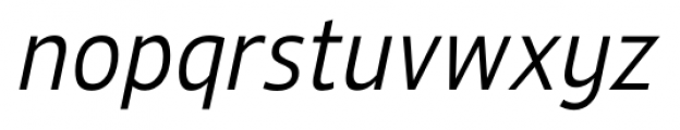 Ligurino SemiCondensed Light Italic Font LOWERCASE