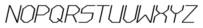 LineWire  Thin Italic Font UPPERCASE