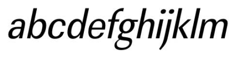 Linear FS Condensed Italic Font LOWERCASE
