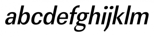 Linear FS Medium Condensed Italic Font LOWERCASE