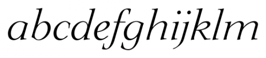 Lingwood Serial Light Italic Font LOWERCASE