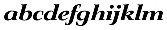 Lingwood Serial Xbold Italic Font LOWERCASE