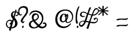 Lirio Regular Font OTHER CHARS