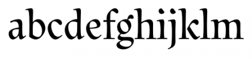 Litania Regular Font LOWERCASE