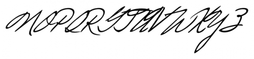 Lizzy Handwriting Regular Font UPPERCASE