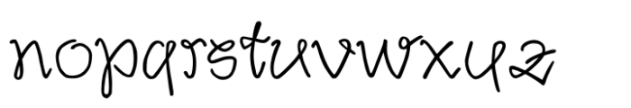 Liaison Std Regular Font LOWERCASE