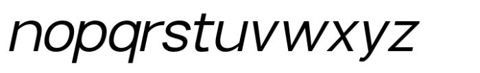 Liak Thin Italic Font LOWERCASE